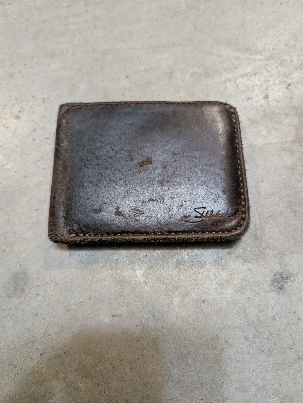 Saddleback Bifold Wallet Brown Used